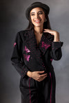 Metallic Butterfly Crop Jacket